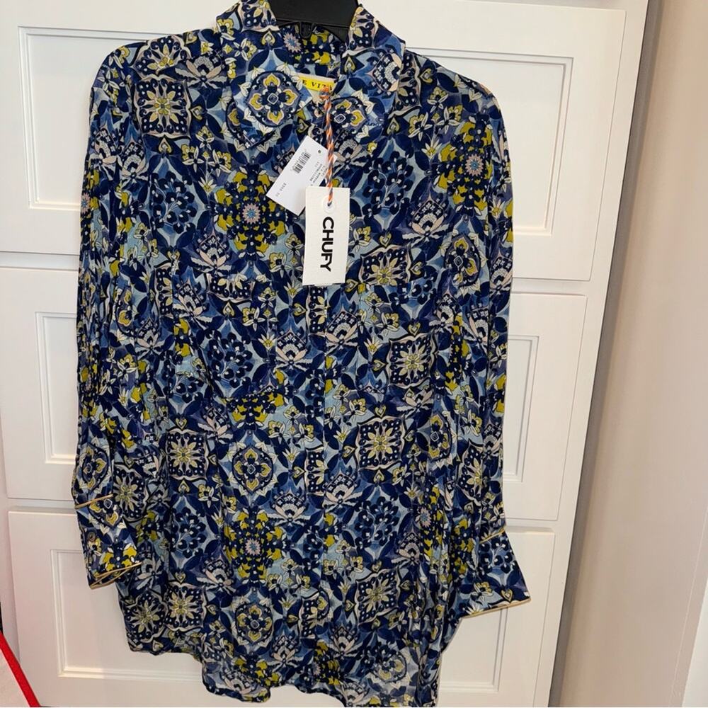 CHUFY Pia Capri Button-Down Shirt XS - Picture 6 of 12